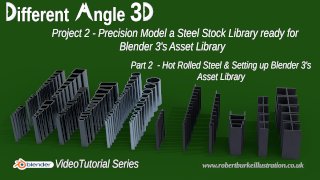 Different Angle 3D - 014 DA3D Precision Model a Steel Stock Library for Blender 3's Asset Browser - Part 2 Different Angle 3D - 014 DA3D Precision Model a Steel Stock Library for Blender 3's Asset Browser - Part 2