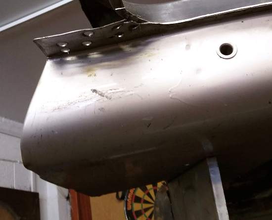 Austin Mini City - door post mounting flange.