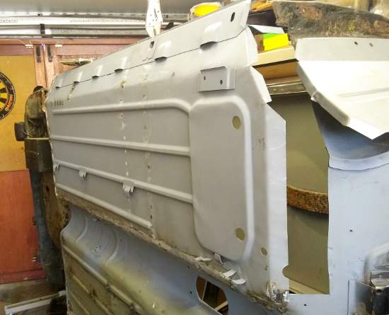 Austin Mini City - floor welded in place.